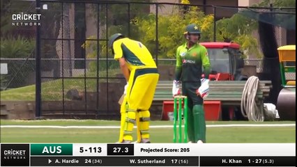 Australia U19 vs Pakistan U19 - HD Highlights 2nd ODI at Melbourne