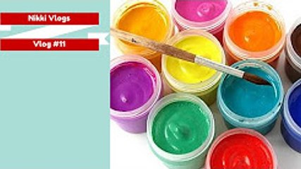 OP DE MUUR TEKENEN! #VLOG12 // Nikki Vlogs