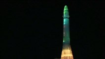 North Korea celebrates New Year with 'ice missile'