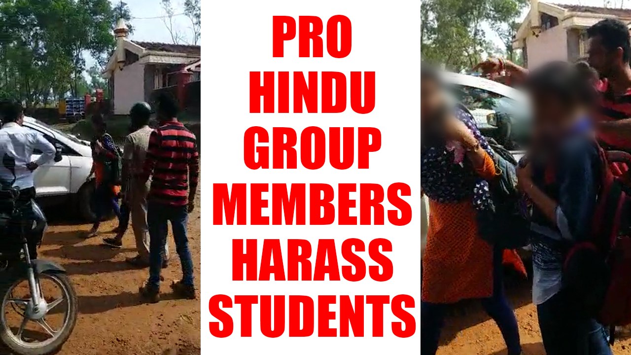 Mangaluru : Pro Hindu outfit harasses students in name of moral policing, Watch | Oneindia News