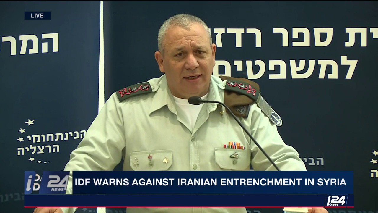 IDF Chief of Staff Lt. Gen. Gadi Eizenkot sharing numbers on Syria, Hezbollah and Iran