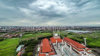 Aerial View Mosque Masjid Agung Jawa Tengah by Timelapse4K - Hive