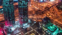 Aerial View of Downtown Dubai and Skyscrapers From the Tallest Building in the World, Burj Khalifa by Timelapse4K