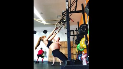Les exercices intenses de cette femme enceinte de 9 mois effraient les internautes