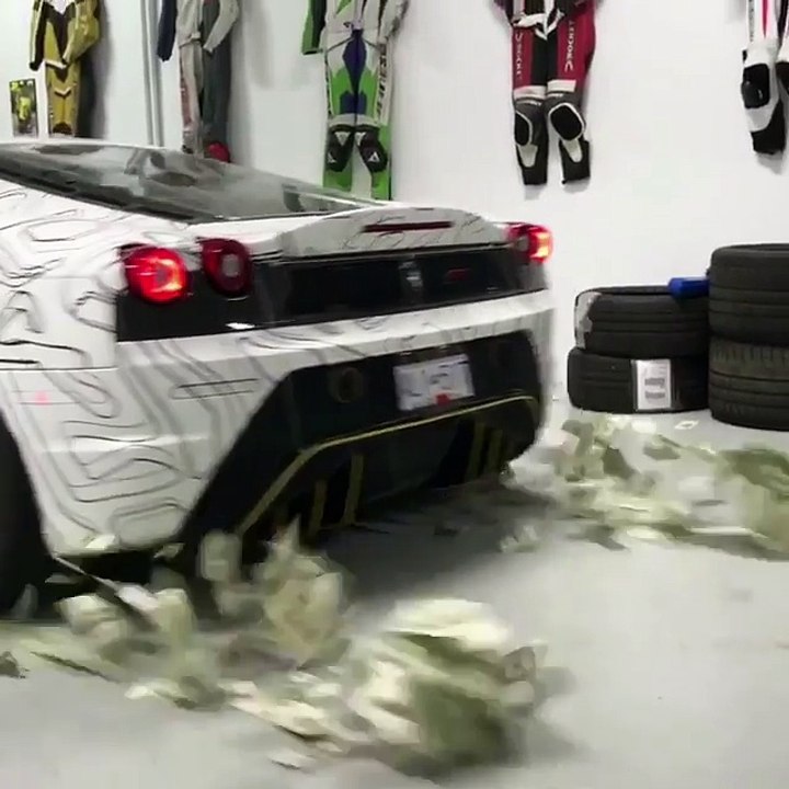Farrari Throwing Dollars