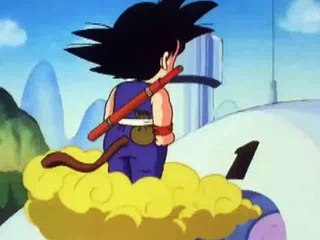 Dragon Ball Z : Bulma tire sur Goku à bout portant