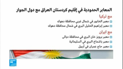 إيران تعيد فتح معبرين حدوديين مع إقليم كردستان العراق
