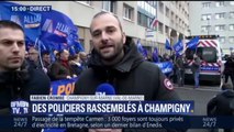 Des policiers manifestent à Champigny pour demander un retour des peines planchers