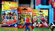 BLIND BAG BATTLE #2! Spiderman vs Cyborg - Ninja Turtles , Batman Unlimited , Lego Minifigures