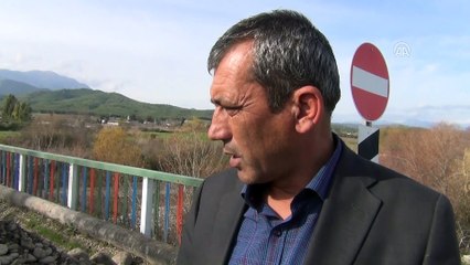 Hasarlı köprüden tehlikeli geçiş - MUĞLA