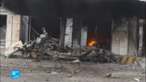 غارات منسوبة للتحالف العربي تقصف محطة وقود في محافظة الحديدة اليمنية