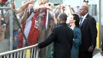 Kim Kardashian Causes Quite The Commotion At Jimmy Kimmel Live [2014]