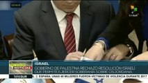 Palestina repudia planes israelíes de anexión en Cisjordania