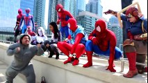 Spider-Man VS Rhino - Real Life Superhero Battle! | Superheroes | Spiderman | Superman | Frozen Elsa | Joker