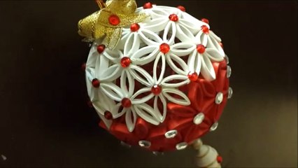 Paper quilling christmas ormanent / christmas bauble (part one)
