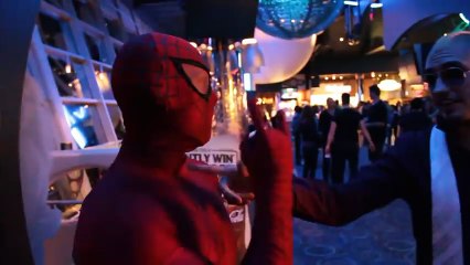 Spider-Man at Iron Man 3 Opening Night | Superheroes | Spiderman | Superman | Frozen Elsa | Joker