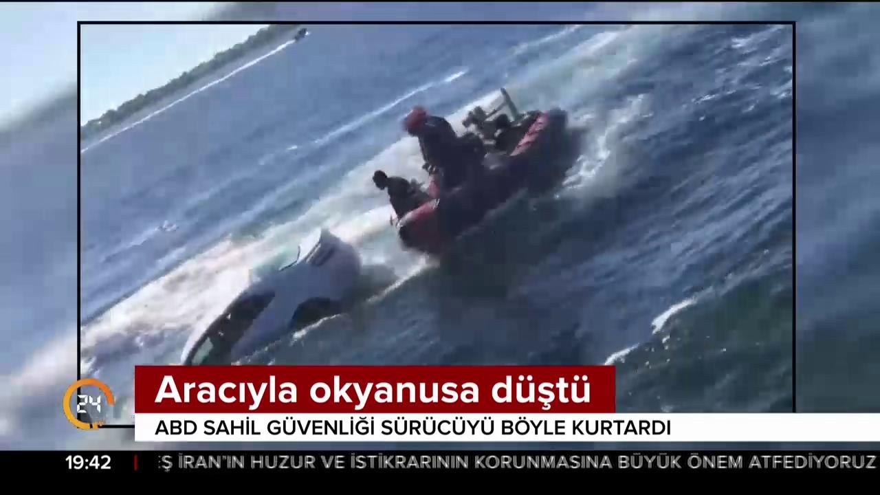 Aracıyla okyanusa düştü