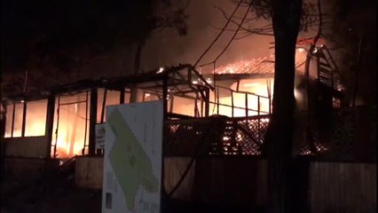 Karabük'te Ahşap Restoran Alevlere Teslim Oldu