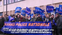 French police protest after New Year attack on officers