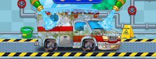 Araba yıkama boyama oyunu eğlenceli çocuk filmi ambulans taksi jeep kamyon öğretici oyun
