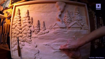 Watch This Artist Carving Wood and Try Not to be Mesmerized