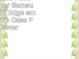 Nera Custodia Pelle Ultra Slim per Samsung Galaxy S6 Edge smartphone  Flip Case Funda