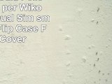 Nera Custodia Pelle Ultra Slim per Wiko Ridge 4G Dual Sim smartphone  Flip Case Funda