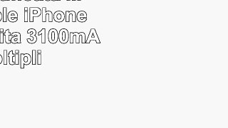 kwmobile Custodia batteria certificata MFI per Apple iPhone 6  6S capacità 3100mAh