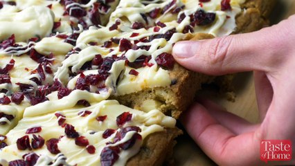 White Chocolate Cranberry Blondies