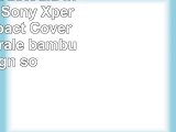 kwmobile Custodia in legno per Sony Xperia Z5 Compact Cover legno naturale bambù Design