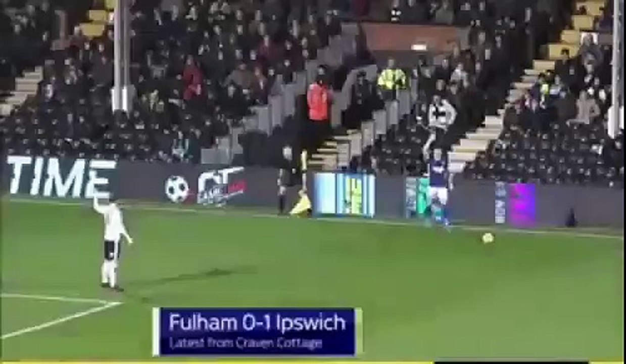 Joe Garner GOAL | Fulham 0-1 Ipswich - 02/01/2018 EFL Championship
