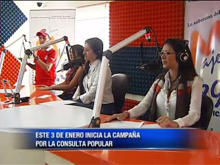 Campaña para la Consulta Popular desde mañana