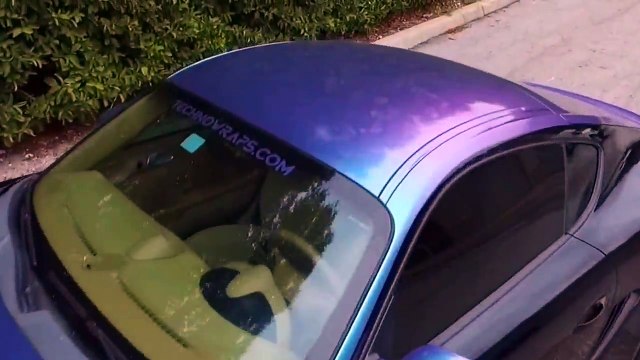 Color shifting car wrap by TechnoWraps.com in Orlando