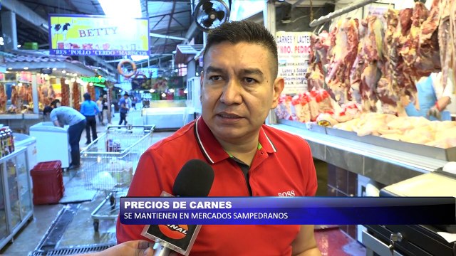Precios de carnes se mantienen estables en mercados sampedranos
