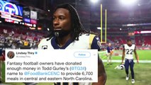 Fantasy Football Owners Thank Todd Gurley With Charitable Donations