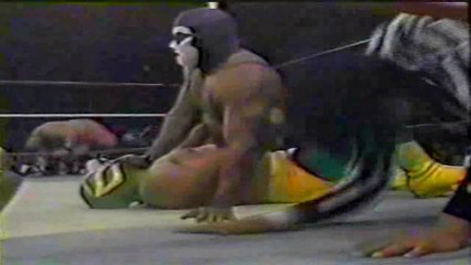Fatu "Rikishi", Fishman & Samu vs El Fantasma, Silver King & Texano | UWA 02/09/92 Toreo de Cuatro Caminos