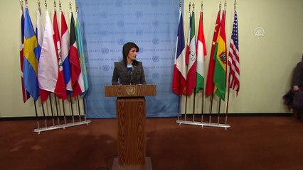ABD BM Daimi Temsilcisi Nikki Haley basın toplantısı - NEW YORK