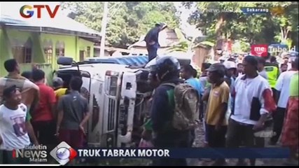 Truk Ugal-Ugalan Tabrak Seorang Pengendara Motor Hingga Tewas