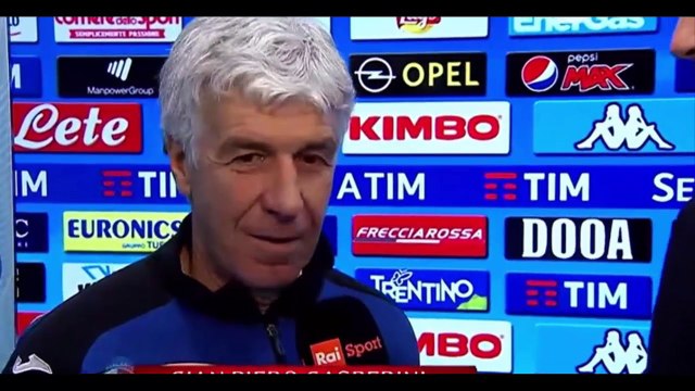 intervista Gasperini post Napoli - Atalanta 1-2 è un traguardo fantastico