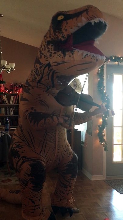 T-Rex Plays a Violin