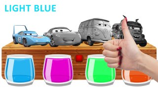 Disney Cars 3 Mcqueen Bathing Colors FUNNY Learn Colors With cars 3 Finger Family Songs for Kids-