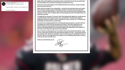 Carson Palmer Announces Retirement