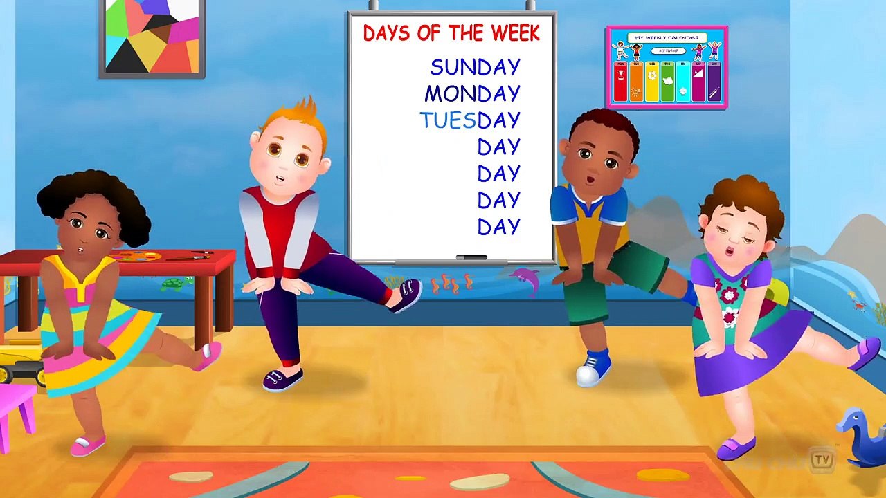 Days of the Week Song - 7 Days of the Week – Nursery Rhymes & Children's Songs by ChuChu