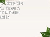 Emartbuy Set Di 3  Gemma Studded Nero  Viola  Gufi  Viola  Rosa Alta Qualità PU Pelle