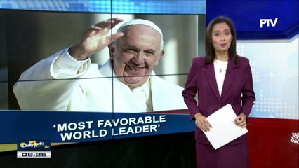 Pope Francis, 'Most Favorable World Leader' ayon sa international survey