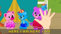 Mega Gummy Bear crying jumping on the trampoline finger family song for child