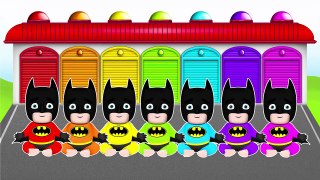 Learn Colors Baby Batman ! Talking Angela ! Thomas the Train ! Surprise Eg