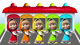 Learning Colors with Masha and the Bear Fingers Family Nursery Rhymes-u