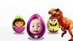 LEARN COLORS for children SURPRISE EGGS ! Masha and bear! Spiderman! Spon