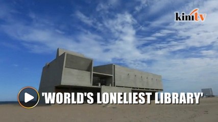 Tải video: 'World's loneliest library' provides quiet reading space with a view